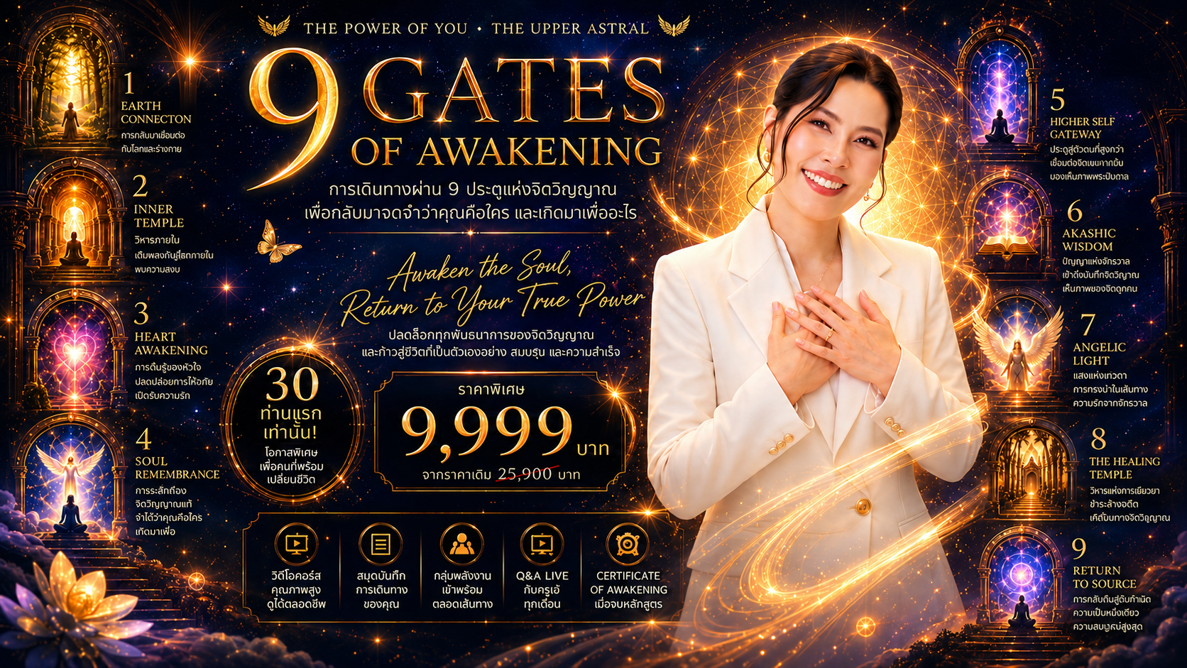 9 Gates of Awakening การเดินทางผ่าน 9 ประตูแห่งจิตวิญญาณ